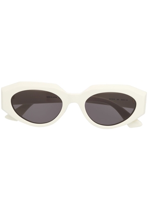 Bottega Veneta Eyewear BV1031S oval-frame sunglasses - White