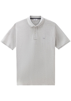Woolrich logo-embroidered polo shirt - Grey