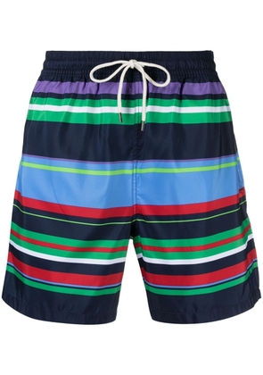 Polo Ralph Lauren stripe-print swim shorts - Blue