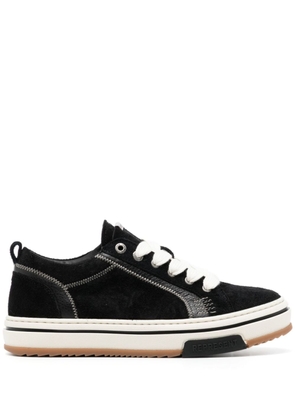 Represent suede lace-up sneakers - Black