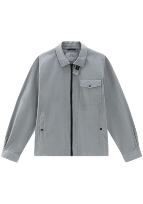 Woolrich cotton-gabardine overshirt - Grey