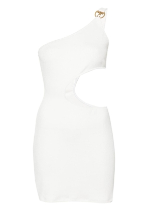 Moschino one-shoulder cut-out minidress - White