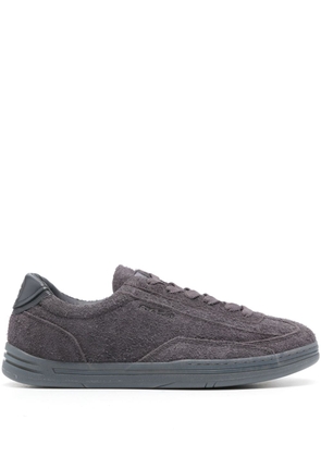 Stone Island Compass-motif suede sneakers - Grey