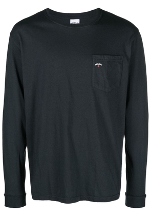 NOAH NY logo-print long-sleeved T-shirt - Black