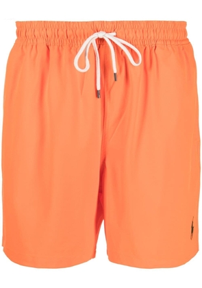 Polo Ralph Lauren logo drawstring swim shorts - Orange