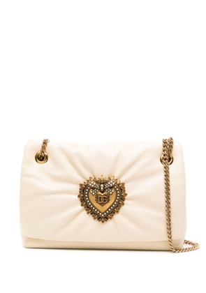 Dolce & Gabbana Pre-Owned Devotion leather shoulder bag - Neutrals