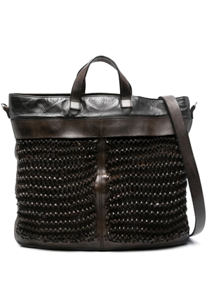 Numero 10 Mercurio leather tote bag - Black