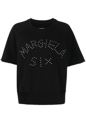 MM6 Maison Margiela logo-embellished short-sleeve T-shirt - Black