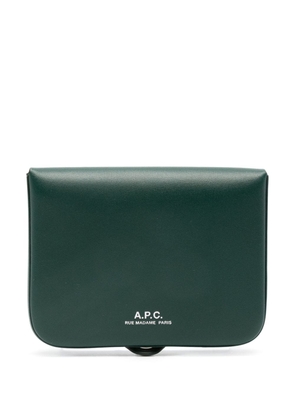 A.P.C. Josh leather wallet - Green