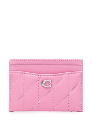 Coach Essential quilted card holder - Pink