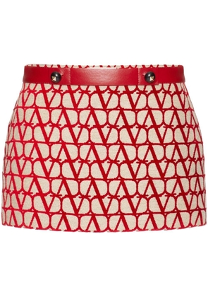 Valentino Garavani Toile Iconographe mini skirt - Red