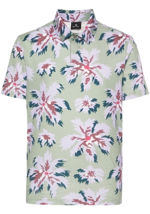PS Paul Smith floral-print cotton polo shirt - Green