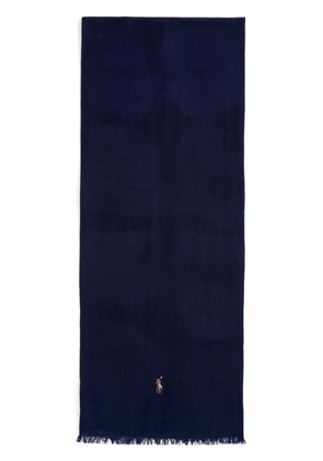 Polo Ralph Lauren Polo Pony-embroidery scarf - Blue