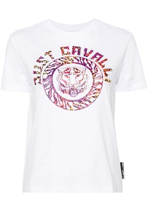 Just Cavalli logo-print cotton T-shirt - White
