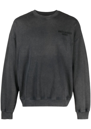 Just Cavalli heart-print cotton sweatshirt - Black