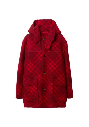 Burberry Wool Check Parka