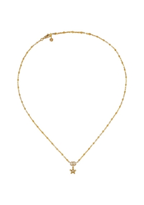 Gucci Yellow Gold And Diamond Flora Necklace