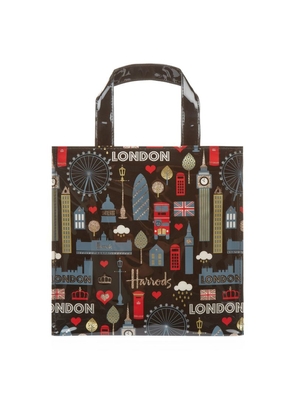 Harrods Small Glitter London Shopper Bag