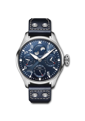 Iwc Schaffhausen Stainless Steel Big Pilot'S Perpetual Calendar Automatic Watch 46.2Mm
