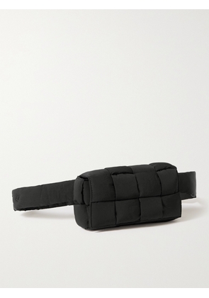 Bottega Veneta - Intrecciato Padded Shell Belt Bag - Men - Black