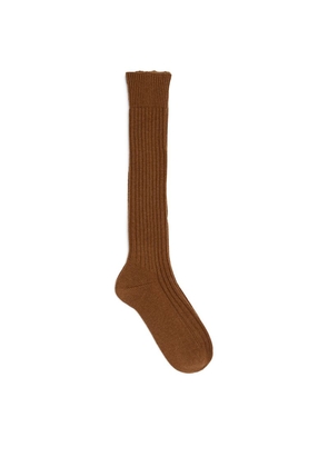 Fioroni Cashmere Cashmere Ribbed Socks