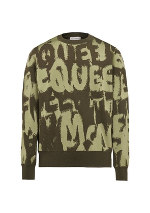 Alexander Mcqueen Graffiti Logo Sweater