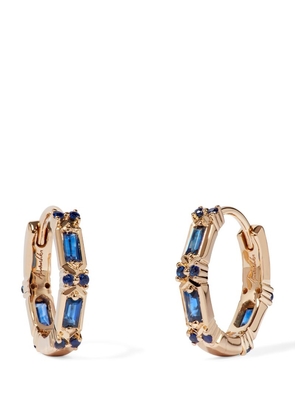 Annoushka Yellow Gold And Sapphire Hoop Earrings
