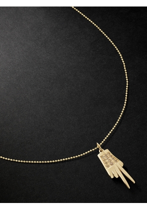Sydney Evan - Man Peace Gold Diamond Pendant Necklace - Men - Gold