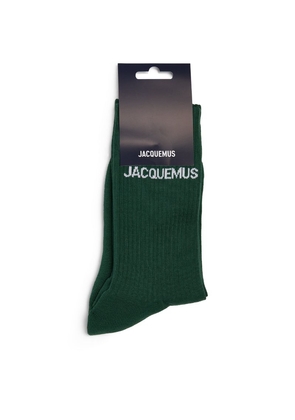 Jacquemus Ribbed Logo Ankle Socks