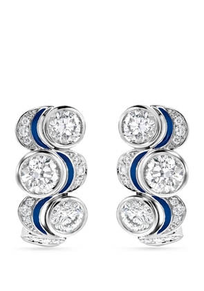Boodles Platinum And Diamond Over The Moon Earrings