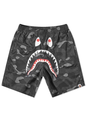 A Bathing Ape Color Camo Shark Beach Shorts