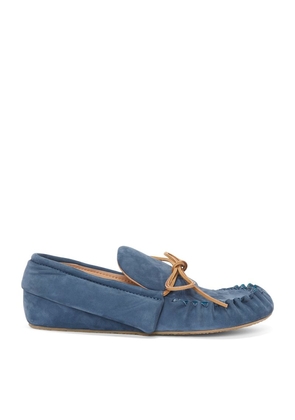 Jw Anderson Suede Moccasin Loafers