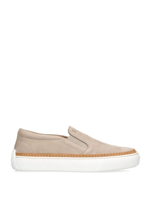 Tod'S Leather Slip-On Sneakers