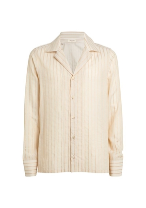 Giuliva Heritage Cotton-Linen Striped Shirt