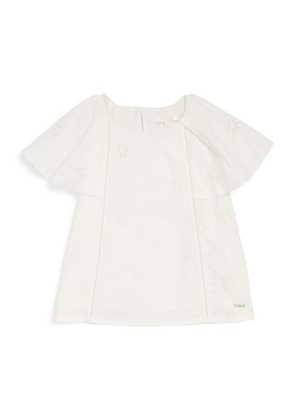 Chloé Kids Cotton Short-Sleeve Top (4-14 Years)