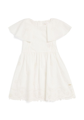 Chloé Kids Cotton Short-Sleeve Dress (4-14 Years)