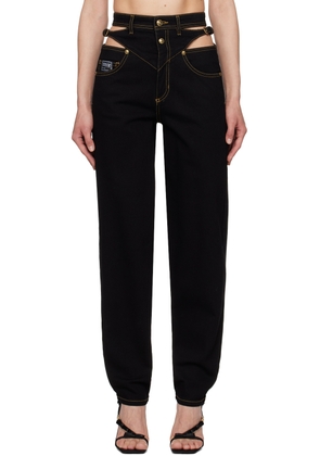 Versace Jeans Couture Black Cutout Jeans