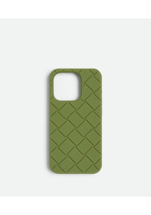 Bottega Veneta Iphone 15 Pro Case - Green - Man - Silicone