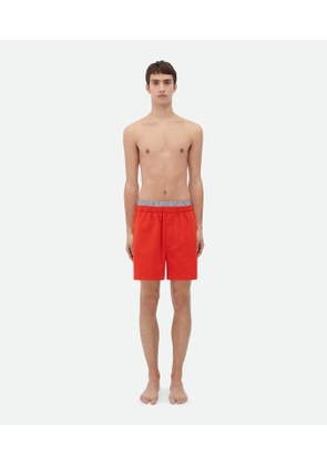 Bottega Veneta Nylon Swim Shorts - Red - Man - XS - Polyamide