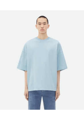 Bottega Veneta Jersey Oversized T-shirt - Blue - Man - XS - Cotton