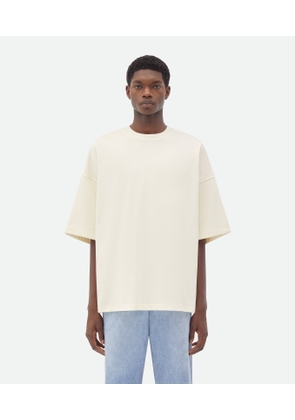 Bottega Veneta Jersey Oversized T-shirt - White - Man - S - Cotton