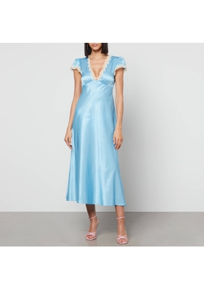 Rixo Clarice Cotton and Silk Midi Dress - 16