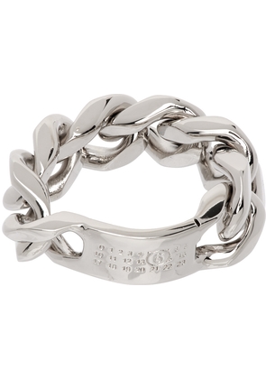 MM6 Maison Margiela Silver Classic Chain Ring