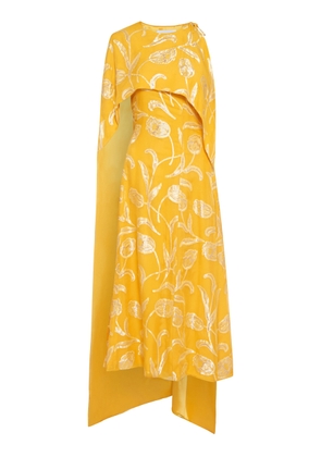 Markarian - Kennedy Cape Dress - Yellow - US 10 - Moda Operandi
