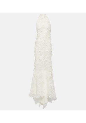 Alexander McQueen Cotton-blend lace gown