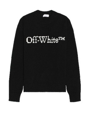 OFF-WHITE Big Bookish Chunky Knit in Black - Black. Size L (also in M).