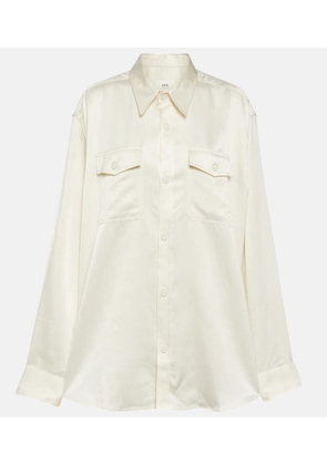 Ami Paris Cupro and wool-blend overshirt
