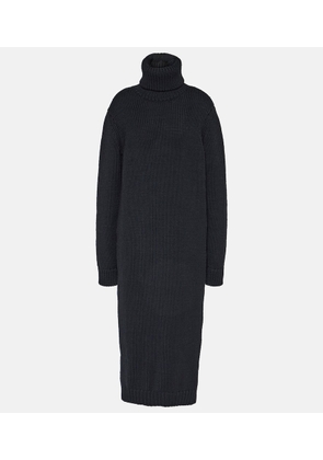 Saint Laurent Ribbed-knit wool sweater dress