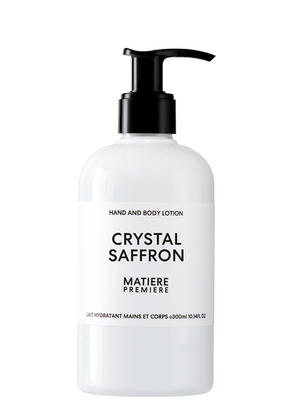 Matiere Premiere Crystal Saffron Hand and Body Lotion 300 ml, Hand and Body Lotion, Easily Absorbed, Leaves the Skin Satin Soft and Scented, 300ml