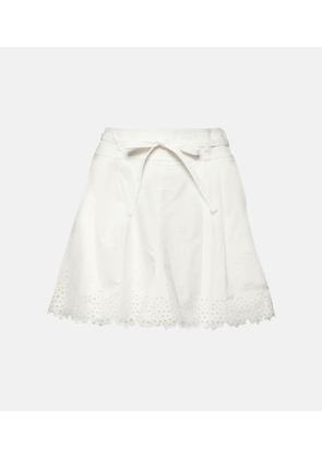 Ulla Johnson Sabine broderie anglaise cotton shorts